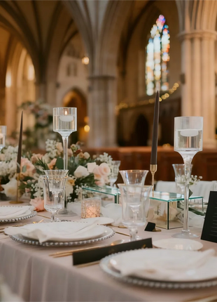 Piatti acrilici in cristallo con bordo in rilievo dorato | Stoviglie eleganti e lucide per feste di matrimonio di Natale, feste di festa, feste di compleanno - riparo82