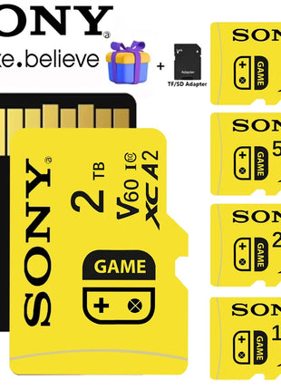 SONY Scheda TF ad alta velocità Memorie Micro Sd A2 V60 U3 Scheda Micro Sd 2TB 1TB 512GB 256GB 128GB per telefono Drone Monitor