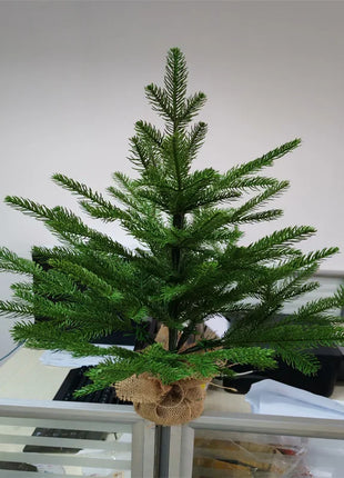 Piccolo albero di Natale Materiale 100% PE con luci a LED Albero di Natale da tavolo 45 cm / 60 cm Decorazioni per l'atmosfera della festa di Natale