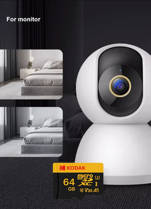 KODAK Scheda di memoria Registratore di guida 32GB 64GB Scheda di memoria Micro SD per telefono cellulare PC Auricolare Altoparlante Telecamera HD Interruttore di gioco