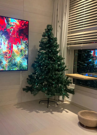 Alberi di Natale in PVC Decorazioni natalizie per la casa Capodanno Noel Navidad Regalo 180 cm Albero di Natale artificiale Albero di cedro Abete Pino