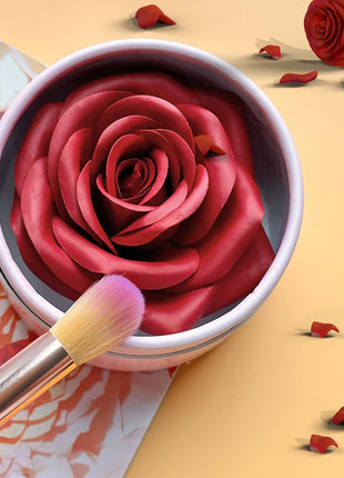 2pc Petal Blush Palette set with brush,Highgloss Contouring Cream Contour Makeup Rouge for Women Beauty Cosmetics Makeup Palette - Riparo82