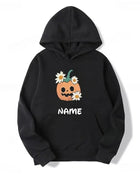 Halloween Name  Pumpkin Face Cute Ghost Family  Spooky Season Matching Funny Skull Unisex Essentials Trend Hoodie Neutral Hoody - Riparo82