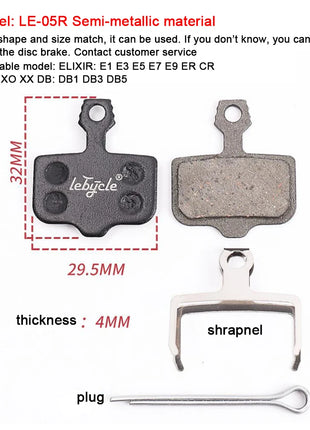 25 paia di pastiglie freno a disco per bicicletta MTB in resina/metallo/ceramica pastiglie freno idrauliche per bici da strada universali per Shimano SRAM AVID ZOOM B01S