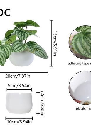 1PC Simulated Plant Potted Plant, Business Office Desktop, Foyer, Garden, Garden, Floral And Home Decoration