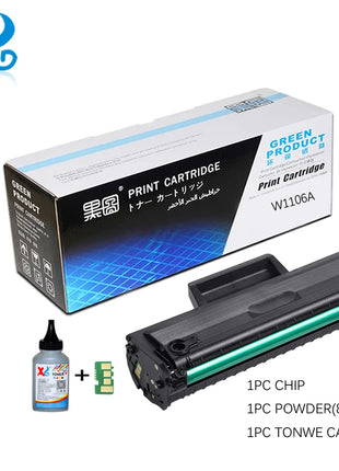106A W1106A Toner Cartridge For HP Laser 107a 107r 107w MFP 135a 135r 135w 137fnw BK 1K 2K 3K 5K With Chip - Riparo82