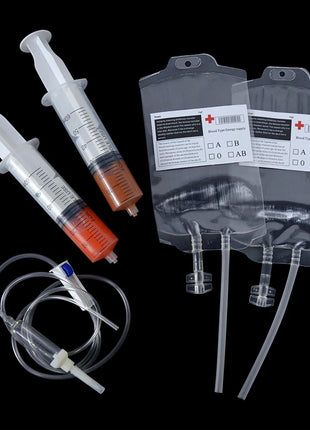 Halloween Blood Bags Juice Drinking Energy Pack Vampire Horror Props Halloween Party Decoration Vampire Cosplay Supplies - Riparo82