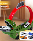 Dinosauro Pista Auto Scorrevole Ferrovia Giocattolo Squalo Binario Assemblato Fai da Te Bambini Giocano Veicoli Giocattoli Educativi per I Ragazzi Regalo - riparo82
