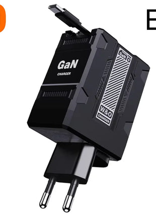 Xiaomi 120W GaN Fast Charger Compatible  With Retractable Type-c And Ligtning Cable Portable Adapter For Iphone 16 Ipad Macbook - Riparo82