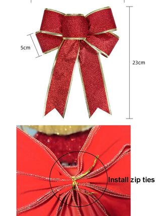 Set di alberi di Natale fai-da-te 2.1/2.4/3m Grande decorazione per albero di Natale Decorazioni per la casa Festa Ornamento per le vacanze Albero di Natale rosso Dropship