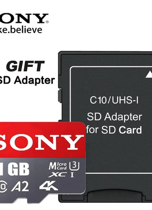 Scheda di memoria SD SONY 1TB 512GB 128GB 256GB Scheda SD Micro TF estrema U3 V30 4K Schede Flash di memoria completa per fotocamera del computer del telefono
