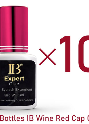 IBeauty Expert Glue For False Eyelashes Extensions Supplies Adhesive Wine Red Cap 5ml Korea Original Makeup Tools Lava Lash - Riparo82