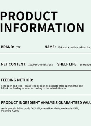 Yee Small Turtle Snacks Nutrition Meat Strips Turtle Food Turtle Feed Breadworms Meat Puree - Riparo82