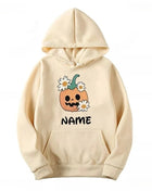 Halloween Name  Pumpkin Face Cute Ghost Family  Spooky Season Matching Funny Skull Unisex Essentials Trend Hoodie Neutral Hoody - Riparo82