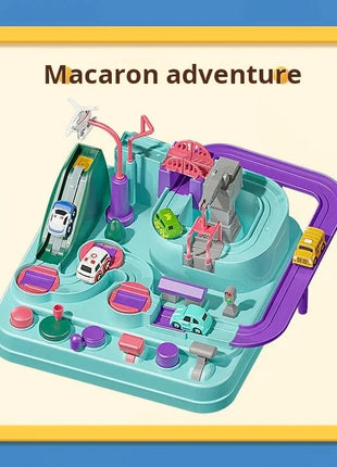Modello di auto ferroviaria da corsa Giocattoli educativi Pista per bambini Gioco di avventura Cervello Meccanico Interattivo Treno Animali Giocattolo razzo spaziale - riparo82
