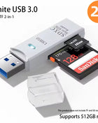 Lettore di schede USB 3.0 multifunzionale 2 in 1Micro SD TFMemoryCardReaderUSBFlashDrive Adattatore per schede per PC Accessori per laptop