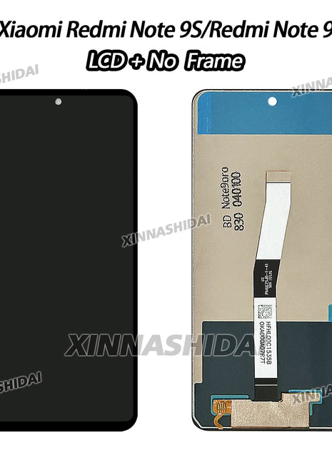Nuovo Display LCD per Xiaomi Redmi Note 9S LCD M2003J6A1G Display Touch Screen Con Cornice per Redmi Note 9 Pro Sostituzione Dello Schermo - riparo82