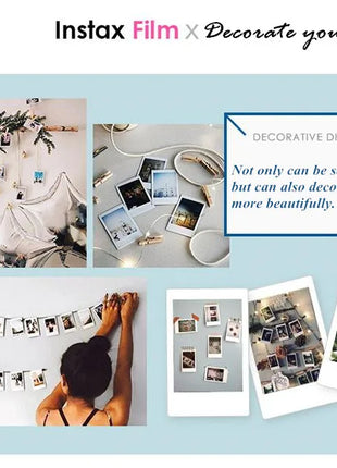 Fujifilm Instax Mini Pellicola Bordo Bianco 10 20 40 60 80 100 Fogli Per FUJI Macchina Fotografica Istantanea Mini 12/11 Mini 9 8 7s 70 EVO Link