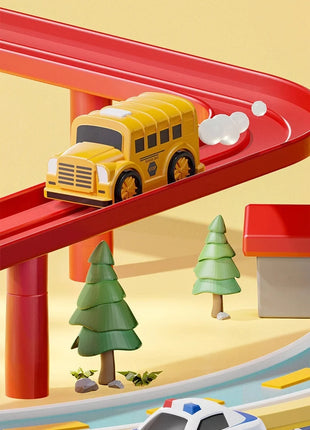 Modello di auto ferroviaria da corsa Giocattoli educativi Pista per bambini Gioco di avventura Cervello Meccanico Interattivo Treno Animali Giocattolo razzo spaziale - riparo82