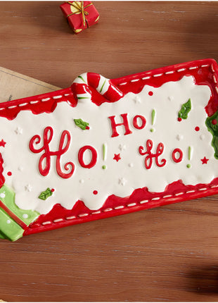 Piatto in ceramica di Babbo Natale dipinto a mano Vassoio decorativo regalo di Natale Piatto da dessert festivo Piatto da portata per biscotti carino - riparo82