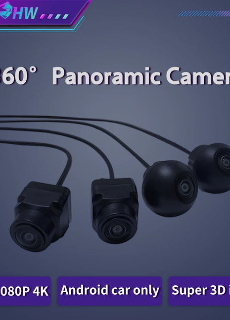 360 Cameras Car Panoramic Camera 1080P AHD Front /Rear /Left /Right Rear View Cameras System for Android Auto Radio Night Vision - Riparo82