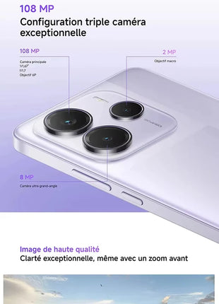 Redmi Note 14 5G Versione globale Smartphone NFC MediaTek Dimensity 7025-Ultra 108MP Fotocamera 5110mAh Batteria 120Hz - riparo82
