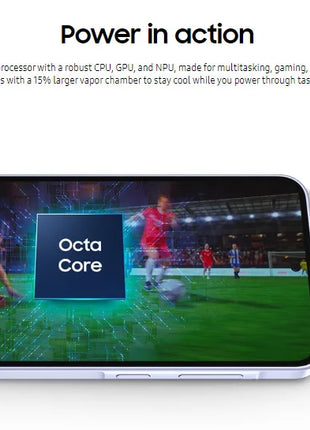 Samsung galaxy a36 5g - 8gb + 128gb 50mp fotocamera 6.7" schermo Samsung portafoglio sottile vetro posteriore batteria 5000mah IP67