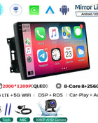 Android 14 Car Radio QLED GPS Navigation Multimedia Player For Jeep Compass/Commander/Grand Cherokee/Wrangler/Liberty AutoRadio - Riparo82