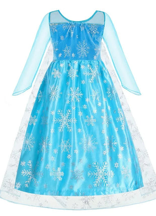 Disney Elsa Anna Abiti da principessa Ragazze vestono Bambini Cosplay Frozen Snow Queen Costumi Carnevale Festa di compleanno Abiti fotografici