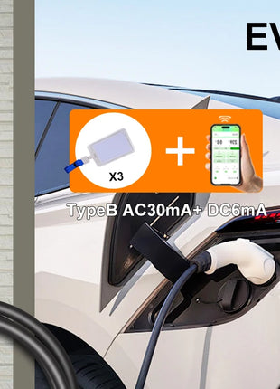 Electric Car Charger 3Phase 16A Portable Charger Type2 EVSE Charging Box Appointment time Cee Plug IEC62196 For Electric Vehicle - Riparo82