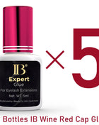 IBeauty Expert Glue For False Eyelashes Extensions Supplies Adhesive Wine Red Cap 5ml Korea Original Makeup Tools Lava Lash - Riparo82