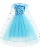 Abito Elsa per ragazze Costume Elsa Regina delle nevi Anna Abito Cosplay Festa di compleanno Bambini Carnevale Ragazza Costume di Halloween