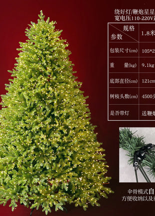 2025 Premium PE Albero di Natale Decorazioni natalizie di lusso per la casa Grande scintillante visualizzazione festosa Decorazione dell'atmosfera dell'albero di Natale