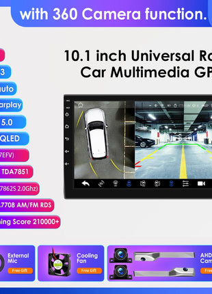 7"/9"/10" 2 Din Android12 Universal Car Multimedia Player For Hyundai Honda Nissan Toyota Kia Autoradio Unit WIFI GPS Car Audio