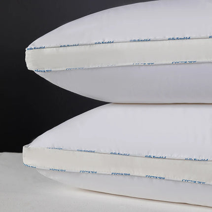 Sleeping Pillows for Bedroom Double Top Bed Stuffed Hotel Five-star Soft Orthopedic Pillow 48*74 Solid Color Extension Cushion