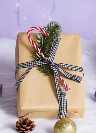 100/10 pezzi di bastoncini di zucchero di Natale ornamento di plastica albero di Natale appeso decorazione stampella intrecciata bastoncini di zucchero favore di partito al coperto - riparo82