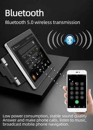 4G+64G Android 14 Car Stereo Video Multimidia Radio Player 10.1 Inch Universal Autoradio GPS Electric Rotatable Touch Screen - Riparo82