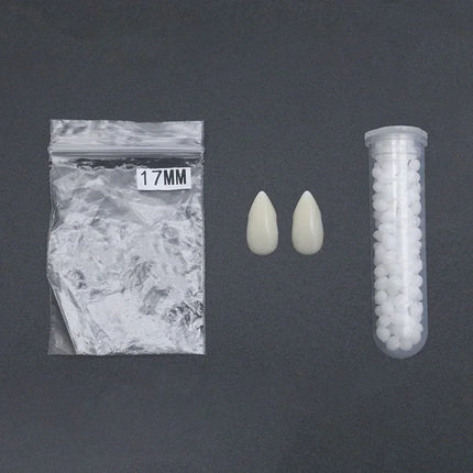 Vampire Teeth Props With Glue Halloween Party Resin Fangs Decoration Halloween Horror Friends Gifts Cosplay Witch False Fangs