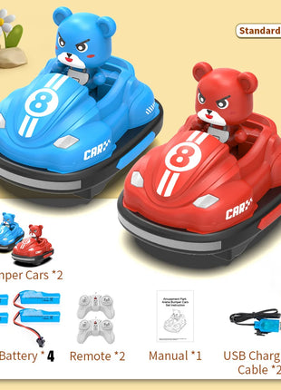 JJRC Q195 RC Battle Car Set Interazione competitiva genitore-figlio Go Kart Musica leggera Auto telecomandata Giocattolo Regalo per i bambini