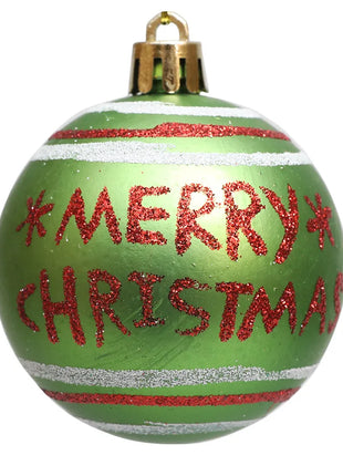 Palline di Natale Ornamento Palline di Natale pendenti scintillanti per la decorazione dell'albero Palline di caramelle per la festa natalizia al coperto della casa di Natale - riparo82