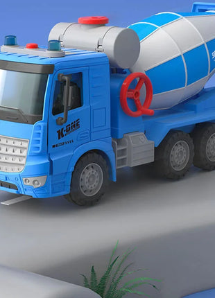 Grande simulazione ingegneria miscelatore modello di camion trasportatore di inerzia camion di cemento cemento musica leggera giocattoli per bambini regalo - riparo82