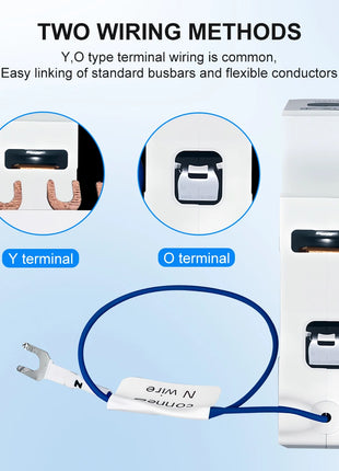 TOMZN TUYA 1-63A 1P 2P WIFI Smart Switch Energy Meter Circuit Breaker voltage current leakage temperature protection cut off L+N - Riparo82