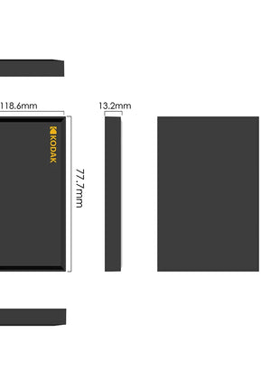 KODAK Disco rigido esterno HDD mobile da 2 TB 1 TB 2,5 pollici 5 Gbps ad alta velocità 5400 giri/min 120 MB/s 500 GB HDD da gioco portatile per PC desktop