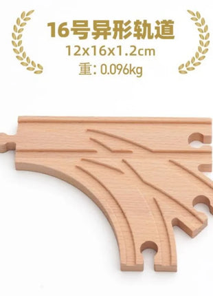 NUOVA binario ferroviario in legno tutti i tipi biforcazione biforcazione binario in legno di faggio accessori adatti per binari in legno Thomos giocattolo - riparo82