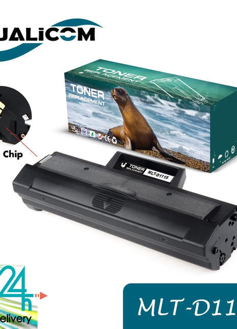 Qualicom D111L Compatible Toner Cartridge Replacement for Samsung D111L MLT-D111L for Xpress M2026W M2026 M2070W M2070 SL-M2026 - Riparo82