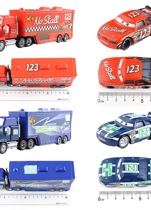Auto 2 Mack Truck Pixar auto da corsa Lightning McQueen Jackson Storm mini Car 1 3 collezione Pressofuso Giocattolo in metallo Regalo per il regalo del capretto - riparo82