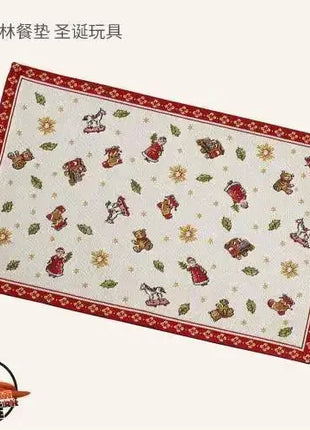 Tesoro tedesco Porcellana dura Giocattolo natalizio Joy Piatto piano multi-angolo Tazza di Natale Piattino Ciotola Candeliere Stili multipli - riparo82