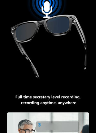 Xiaomi AI Smart Glasses with Camera Sunglasses Mini Camera Video Recorder Wireless Bluetooth Call Anti-blue Glasses for Man Wome - Riparo82