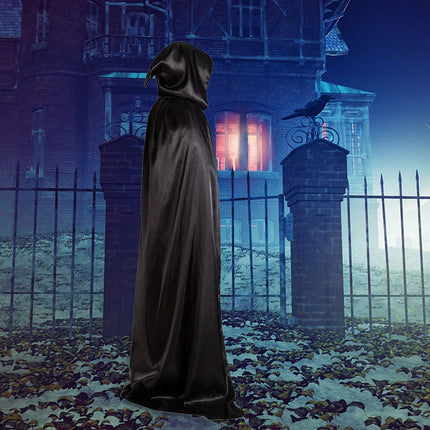 Halloween Cloaks Capes Women Men Cosplay Costumes Long Hooded Devil Demon Dress Up Props Performance Costume for Halloween Party