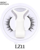 1 Pair Magnetic False Eyelashes Handmade 3D Natural False Eyelashes Reusable Magnetic Eyelashes Tweezers Set Makeup Tools - Riparo82